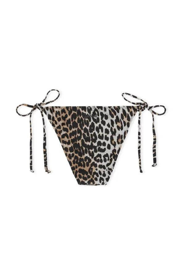 Clothing GANNI Leopard Print String Bikini Bottom Leopard