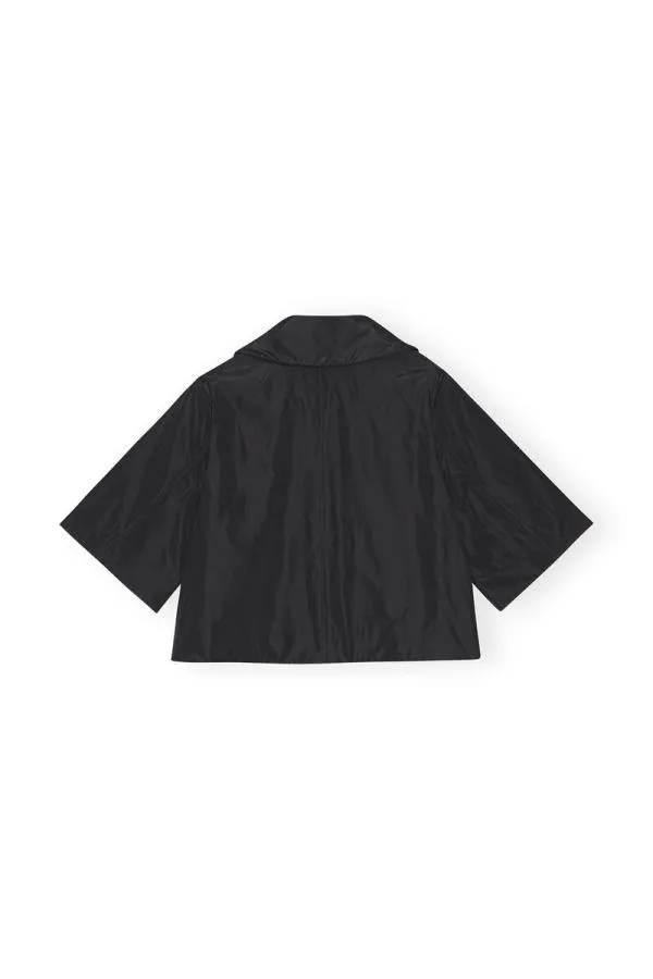 Clothing GANNI Outerwear Summer Tech Padded Jacket Black Clothing GANNI Outerwear Summer Tech Padded Jacket Black