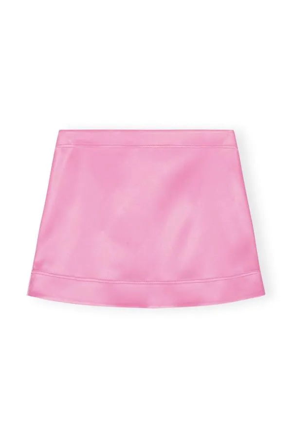 Clothing GANNI Skirts Double Satin Mini Skirt Wild Orchid