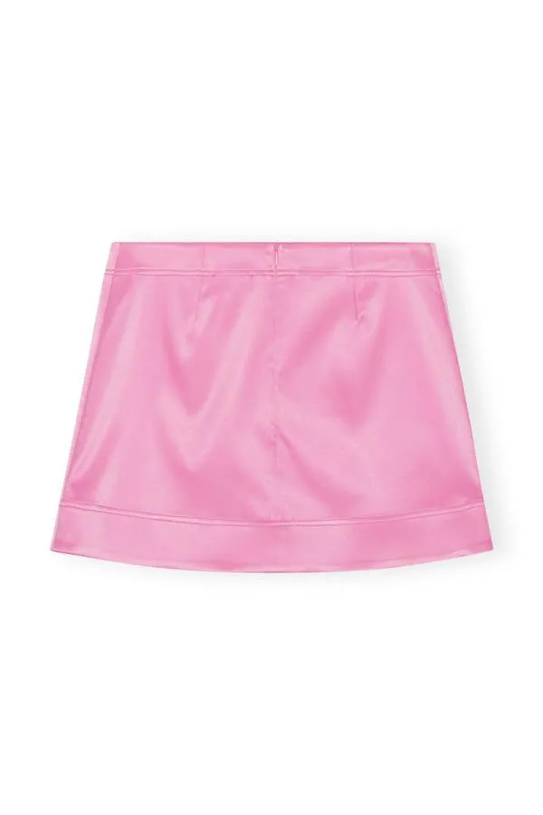 Clothing GANNI Skirts Double Satin Mini Skirt Wild Orchid