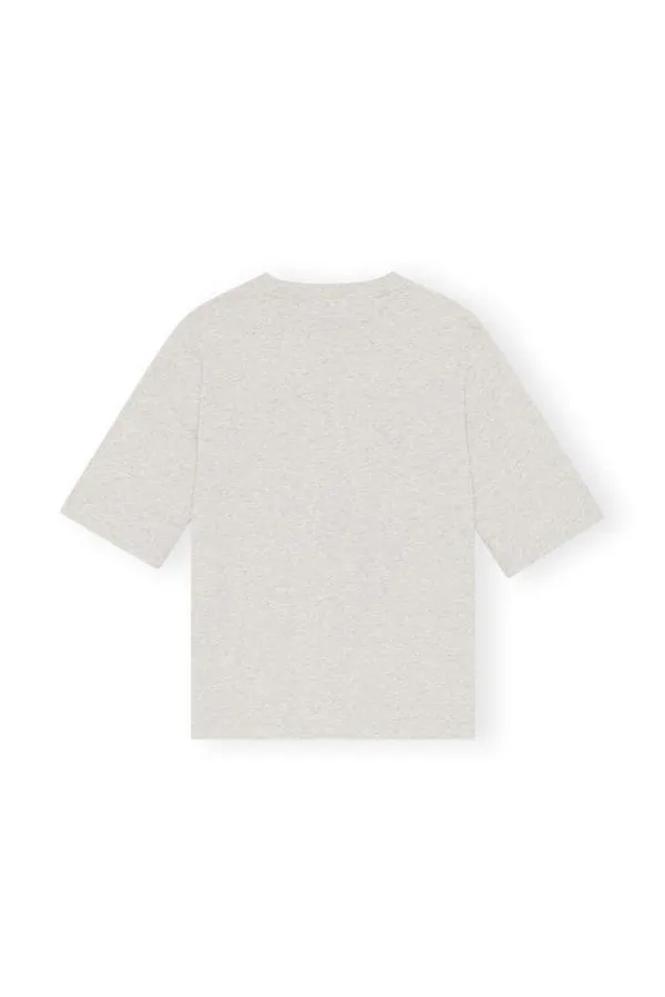Clothing GANNI TShirts Bunny Tshirt Grey Melangenature Clothing GANNI TShirts Bunny Tshirt Grey Melangenature