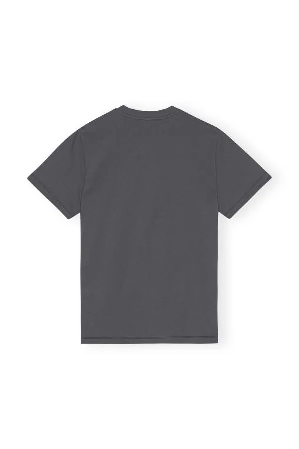 Clothing GANNI TShirts Relaxed Cat Tshirt Volcanic Ash Clothing GANNI TShirts Relaxed Cat Tshirt Volcanic Ash