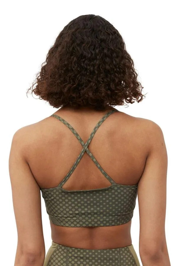Clothing GANNI Tops Active Strap Top Kalamata
