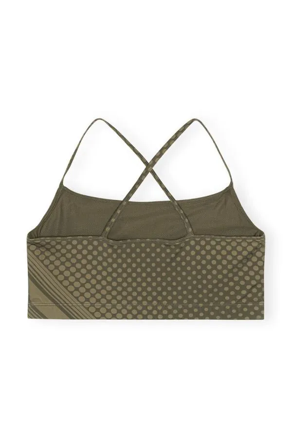 Clothing GANNI Tops Active Strap Top Kalamata