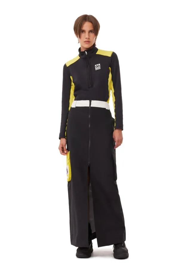 Clothing GANNI Tops X 66North Tungudalur Zip Neck Black