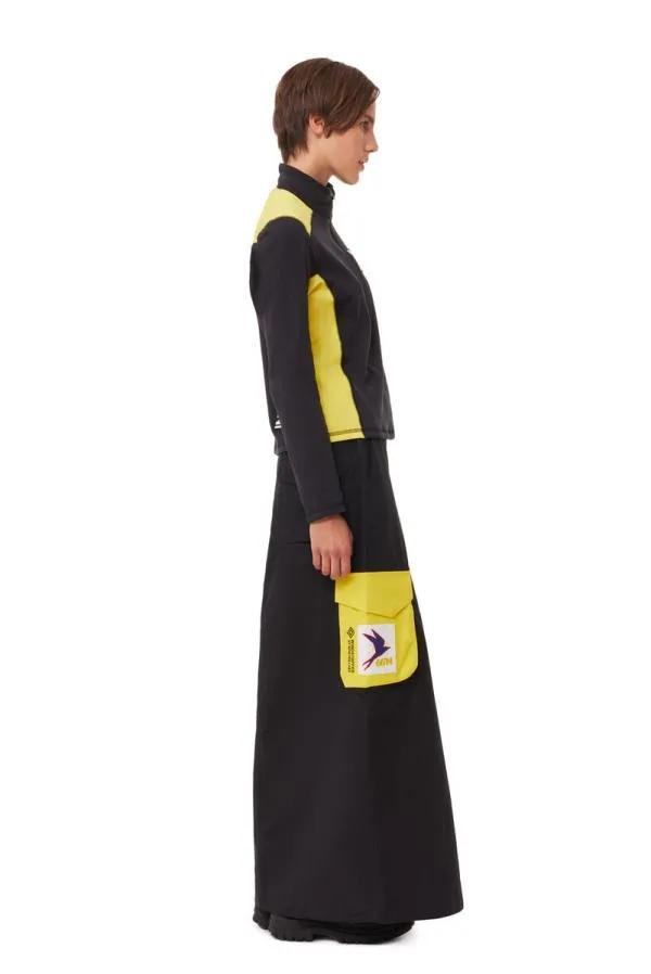 Clothing GANNI Tops X 66North Tungudalur Zip Neck Black