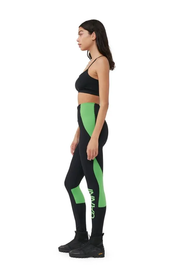 Clothing GANNI Trousers Active Ultra High Waist Leggings Black