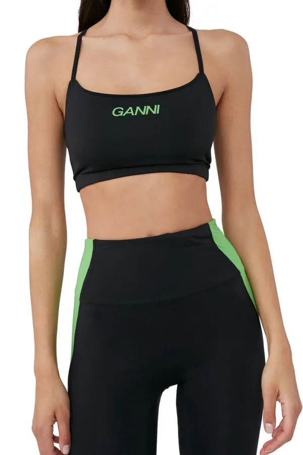 Clothing GANNI Trousers Active Ultra High Waist Leggings Black