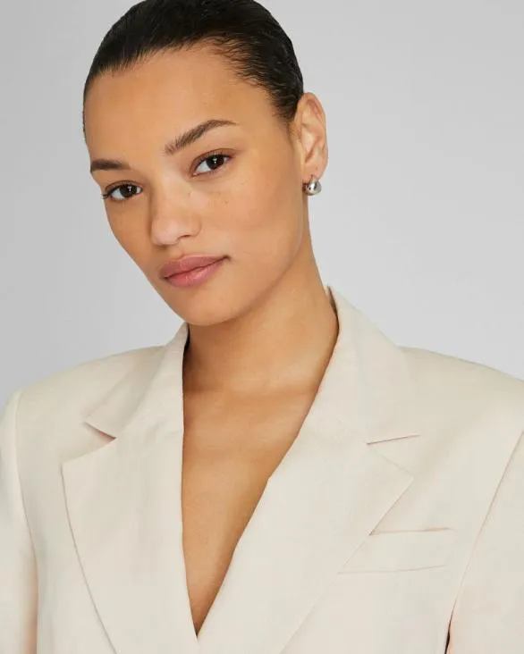 Club Monaco Blazers and Suiting Lightweight DoubleBreasted Blazer Light Pink 8211 Women