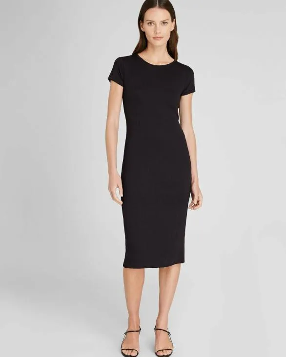 Club Monaco Dresses and Jumpsuits Bowee Pliss Tee Dress Black 8211 Women