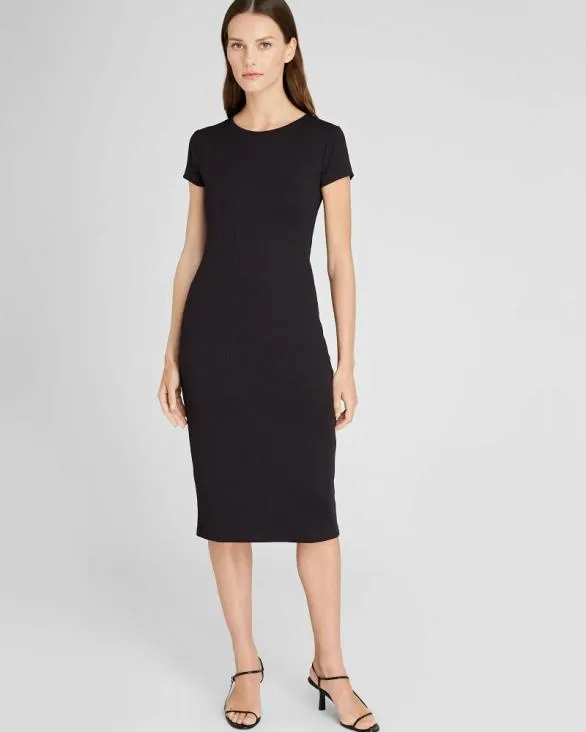 Club Monaco Dresses and Jumpsuits Bowee Pliss Tee Dress Black 8211 Women