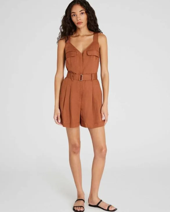 Club Monaco Dresses and Jumpsuits Cargo Romper Brown 8211 Women