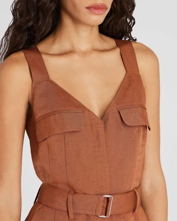 Club Monaco Dresses and Jumpsuits Cargo Romper Brown 8211 Women