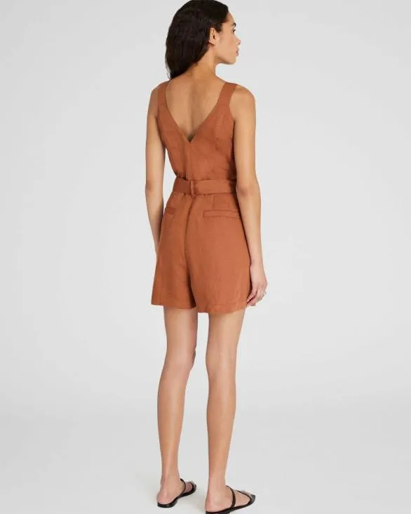 Club Monaco Dresses and Jumpsuits Cargo Romper Brown 8211 Women