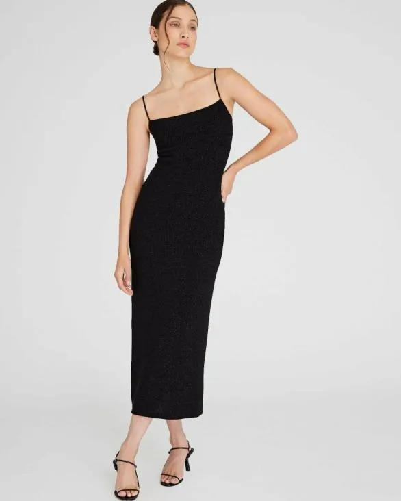 Club Monaco Dresses and Jumpsuits Metallic Bodycon SquareNeck Dress Black 8211 Women Club Monaco Dresses and Jumpsuits Metallic Bodycon SquareNeck Dress Black 8211 Women