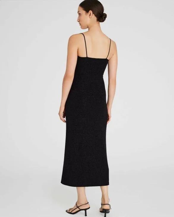 Club Monaco Dresses and Jumpsuits Metallic Bodycon SquareNeck Dress Black 8211 Women