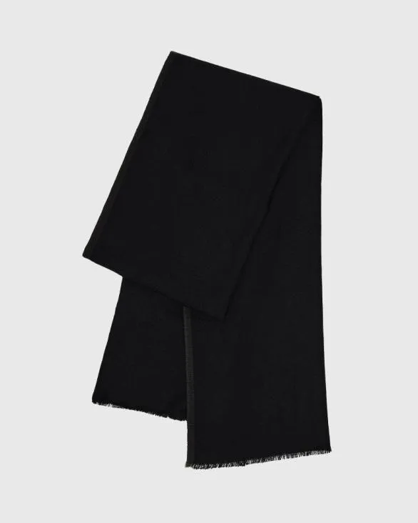 Club Monaco Hats Scarves and Gloves Woven Cashmere Blend Scarf Black 8211 Men