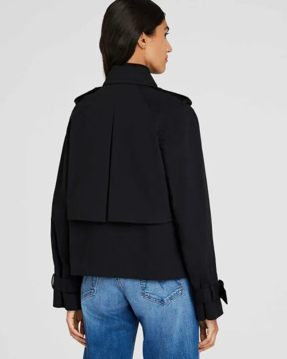 Club Monaco Jackets and Coats Cropped Trench Black 8211 Women