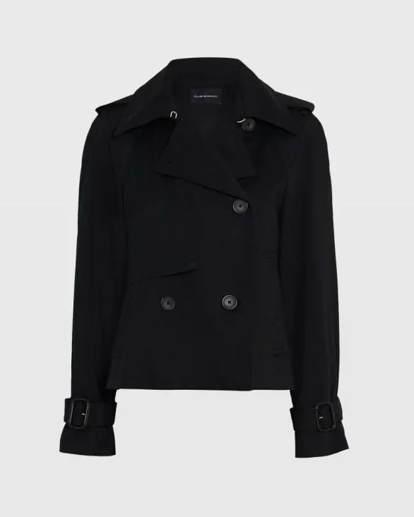 Club Monaco Jackets and Coats Cropped Trench Black 8211 Women