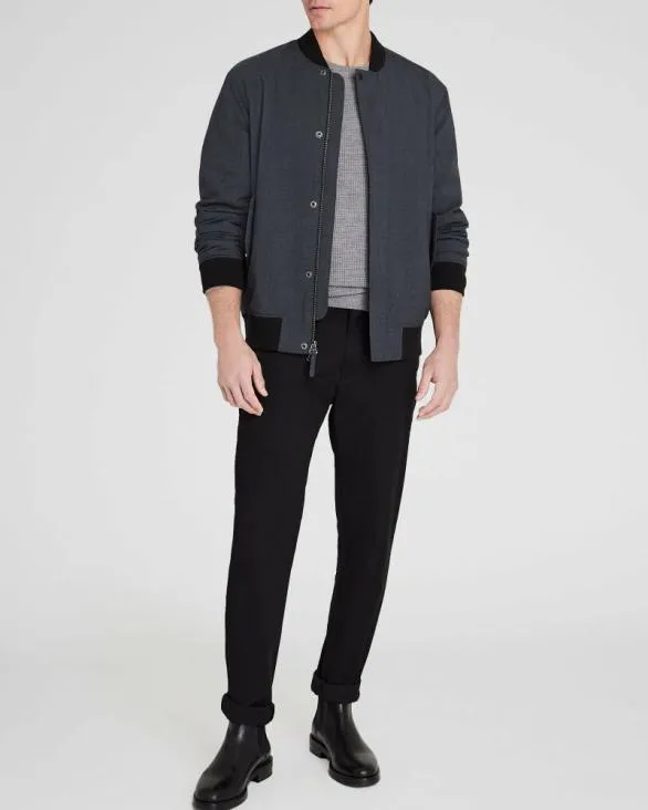 Club Monaco Jackets and Coats Lightweight Wool Refined Bomber Heather Grey 8211 Men