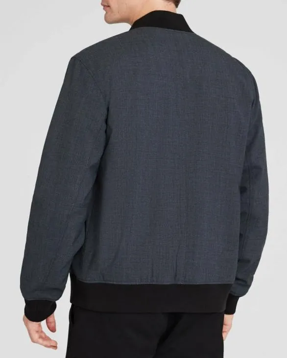 Club Monaco Jackets and Coats Lightweight Wool Refined Bomber Heather Grey 8211 Men