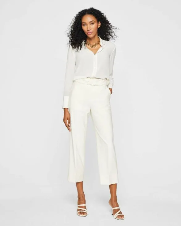 Club Monaco Pants Enamel Ring Pant Butter Creme 8211 Women