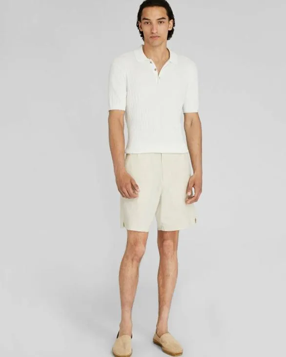 Club Monaco Polos ShortSleeve Cable Polo White 8211 Men