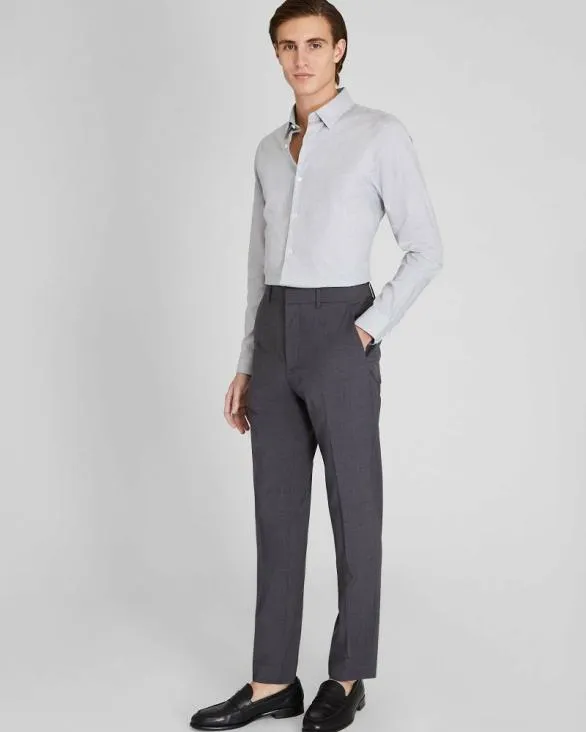 Club Monaco Shirts Albini Egyptian Cotton Heathered Dress Shirt Grey Mix 8211 Men
