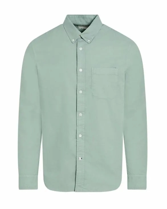 Club Monaco Shirts GarmentDyed Slim Lightweight Oxford Shirt Grey Mist 8211 Men