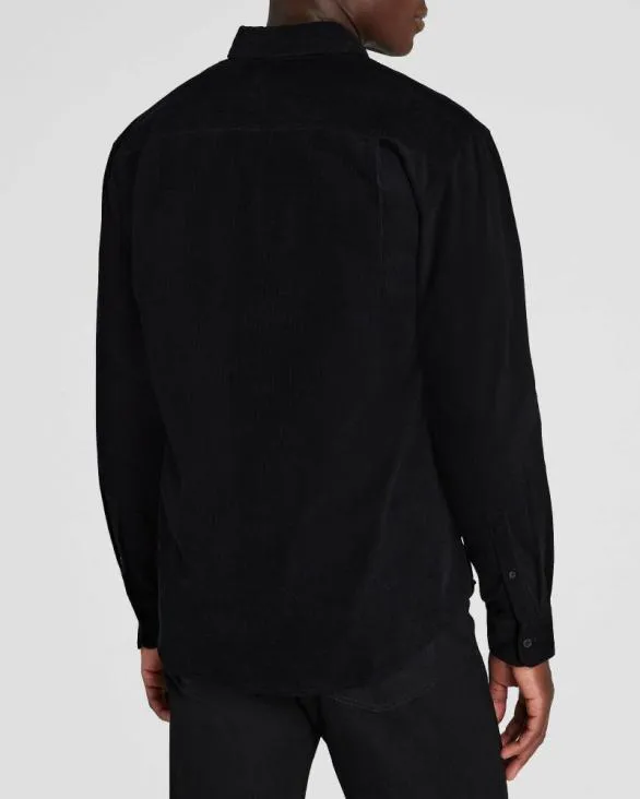 Club Monaco Shirts LongSleeve Corduroy Shirt Black 8211 Men