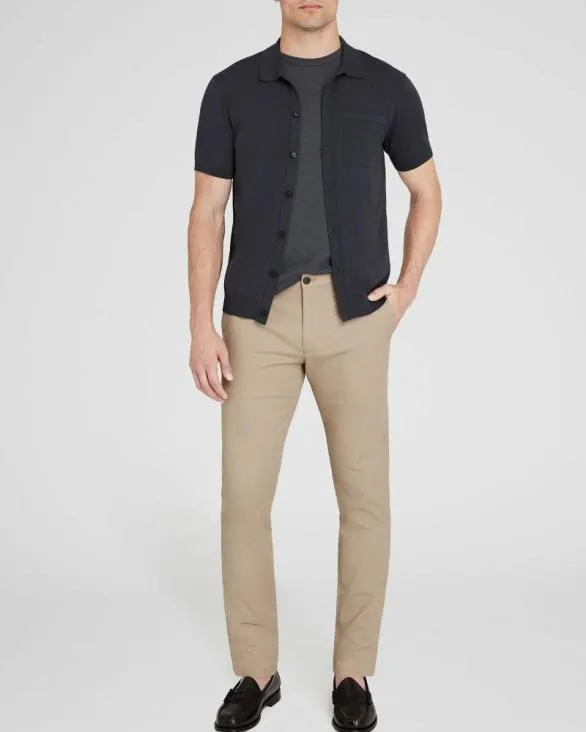 Club Monaco Shirts ShortSleeve Tech ButtonDown Shirt Black Charcoal 8211 Men