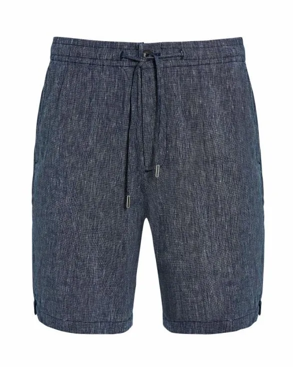 Club Monaco Shorts Elasticated Linen Short Navy 8211 Men