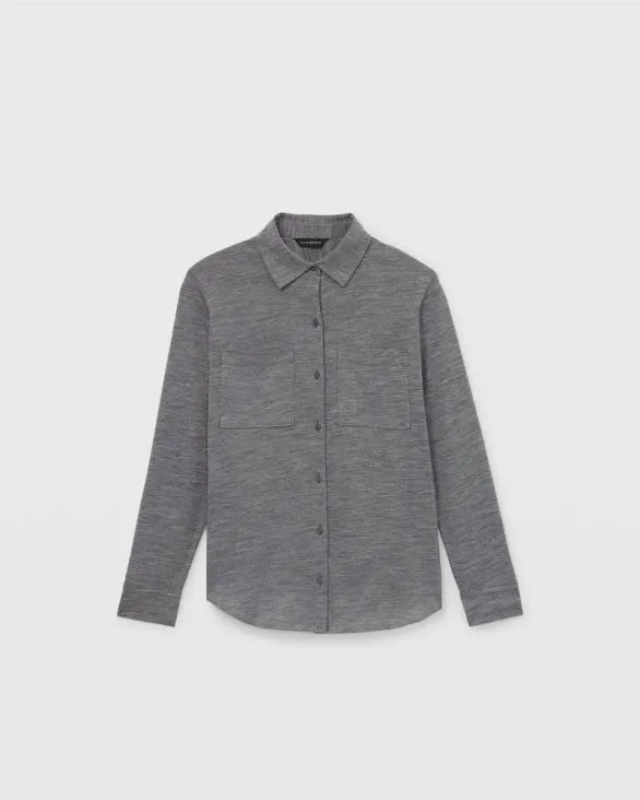 Club Monaco Shorts Refined Utility Shirt Charcoal 8211 Women