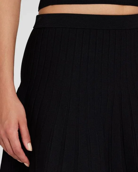 Club Monaco Skirts Pleated Mini Knit Skirt Black 8211 Women