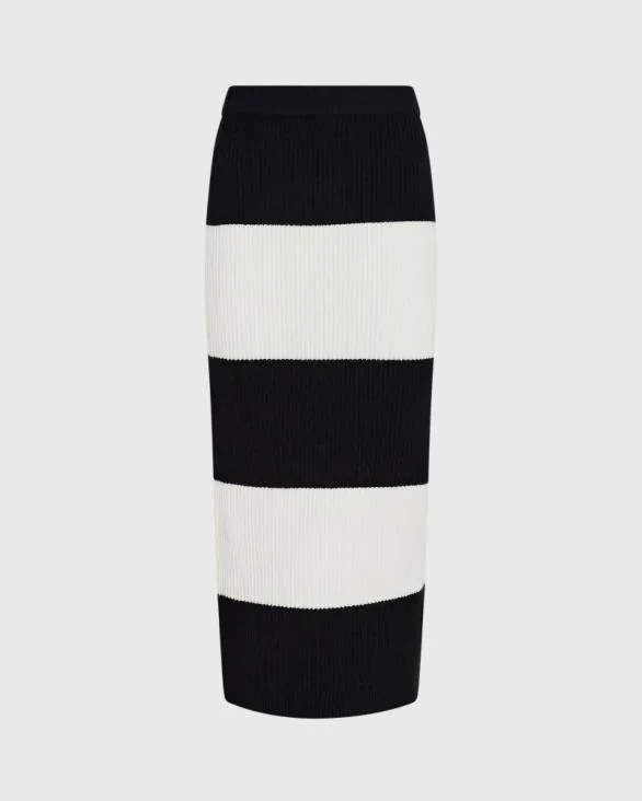 Club Monaco Skirts Striped Wool Blend Midi Skirt White Base Stripe 4 8211 Women