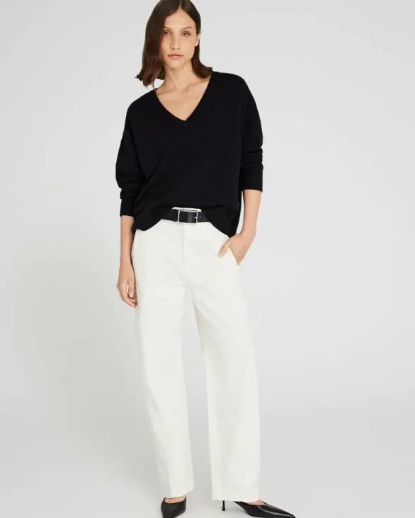Club Monaco Sweaters Cashmere VNeck Sweater Black 8211 Women