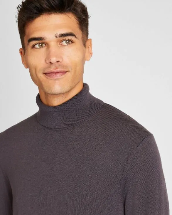 Club Monaco Sweaters Merino Wool Turtleneck Dark Charcoal 8211 Men