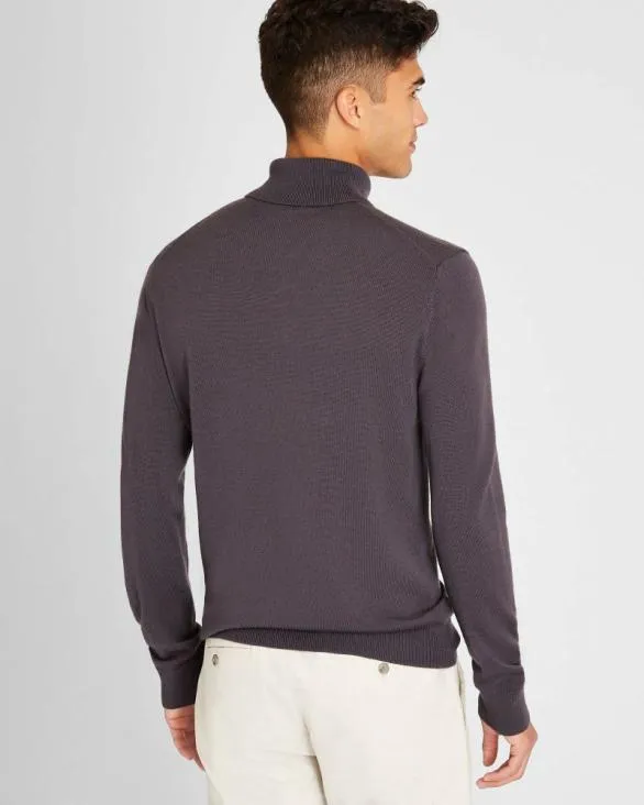 Club Monaco Sweaters Merino Wool Turtleneck Dark Charcoal 8211 Men