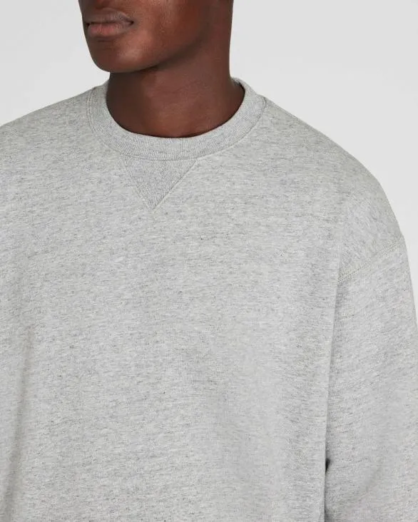 Club Monaco Sweatshirts and Lounge Relaxed Terry Crewneck Light Heather Grey 8211 Men