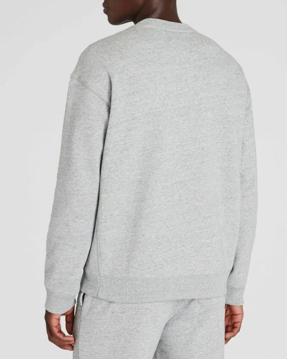 Club Monaco Sweatshirts and Lounge Relaxed Terry Crewneck Light Heather Grey 8211 Men