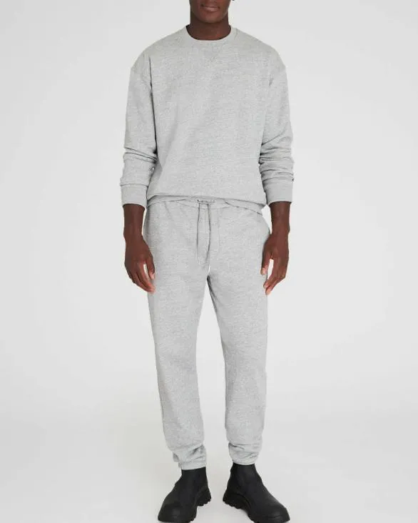 Club Monaco Sweatshirts and Lounge Relaxed Terry Crewneck Light Heather Grey 8211 Men