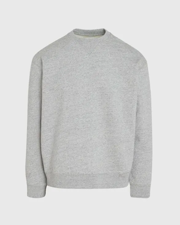 Club Monaco Sweatshirts and Lounge Relaxed Terry Crewneck Light Heather Grey 8211 Men