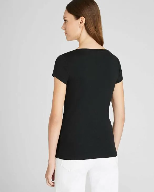 Club Monaco Tees Bowee Scoop Neck Tee Black 8211 Women