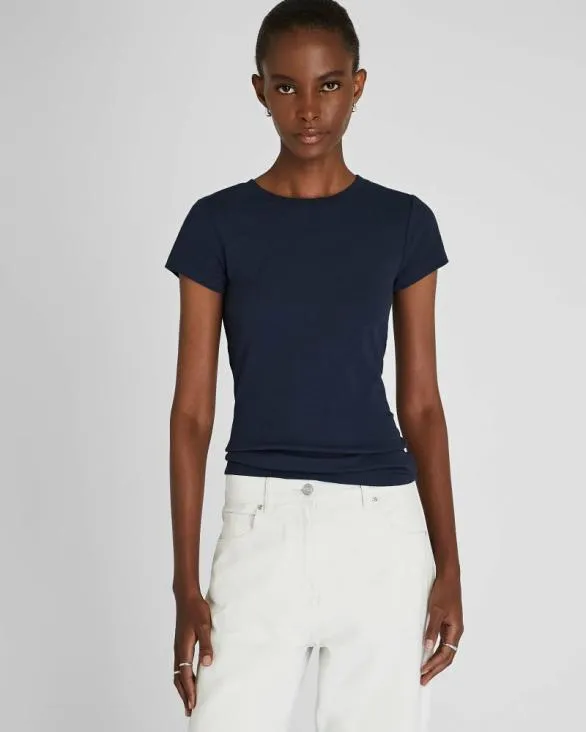 Club Monaco Tees Bowee Tee Navy 8211 Women