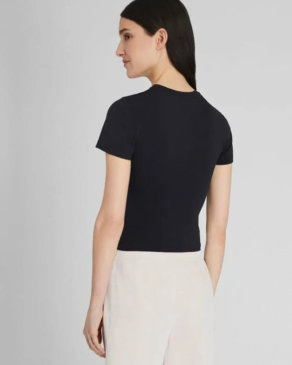 Club Monaco Tees Contour Tee Black 8211 Women