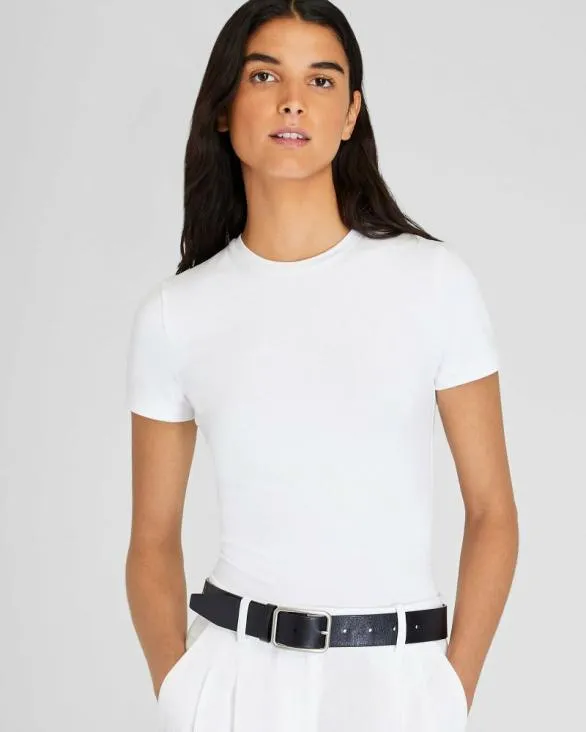 Club Monaco Tees Contour Tee White 8211 Women