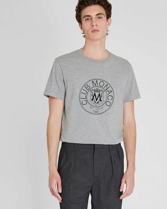 Club Monaco Tees Crest Tee Medium Heather Grey 8211 Men Club Monaco Tees Crest Tee Medium Heather Grey 8211 Men