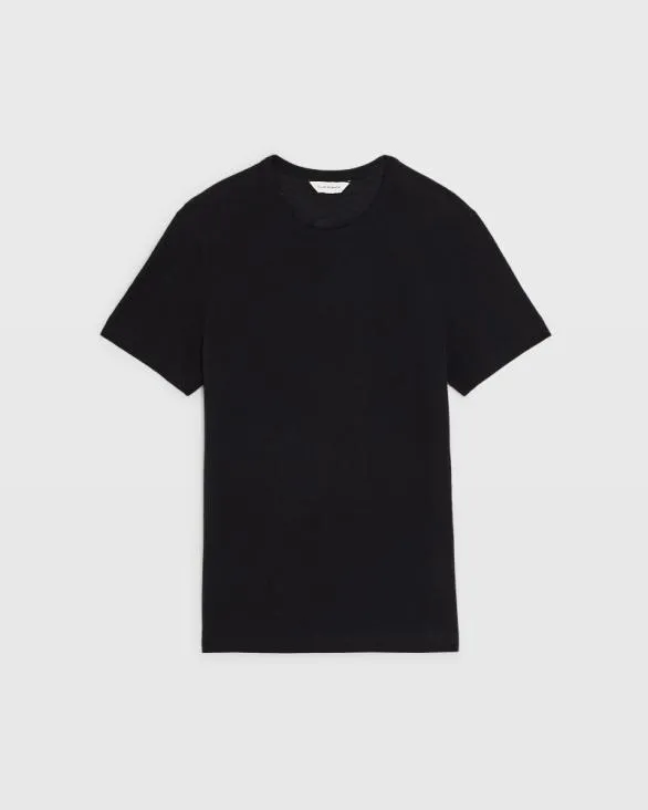 Club Monaco Tees Short Sleeve LinenCotton Piqu Tee Black Base 8211 Men