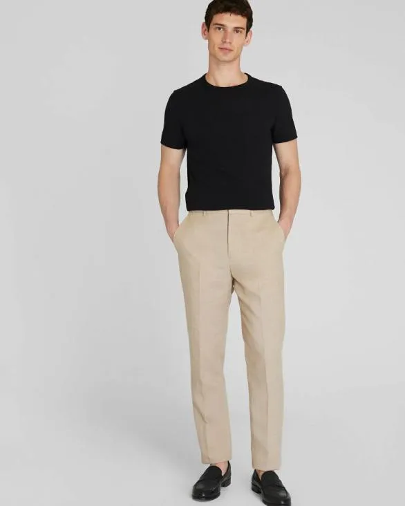 Club Monaco Tees Short Sleeve LinenCotton Piqu Tee Black Base 8211 Men
