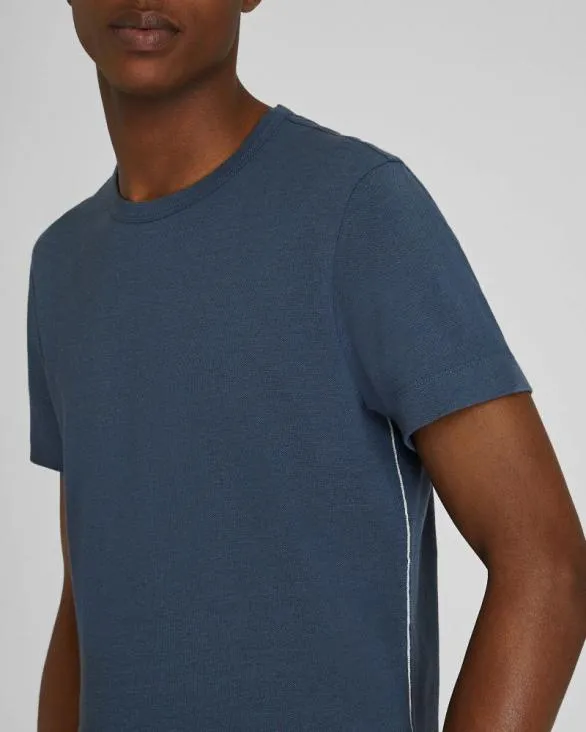 Club Monaco Tees Short Sleeve LinenCotton Piqu Tee Navy 8211 Men